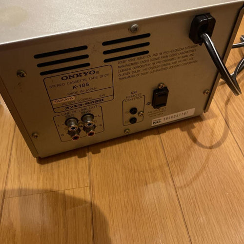 Cd Md Cassette Deck Onkyo K-185X