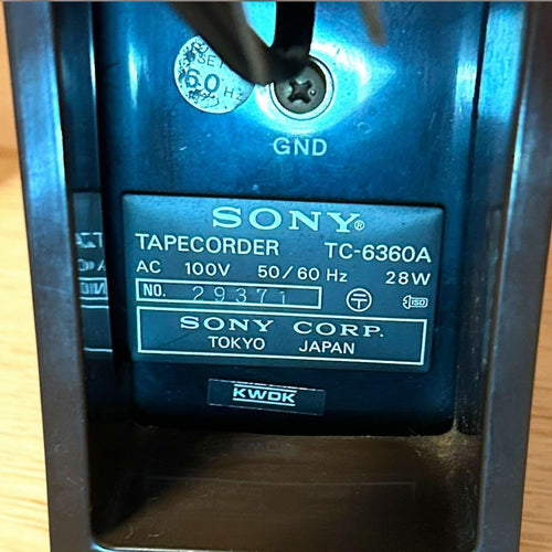 Sony Open Reel Tc-6360A