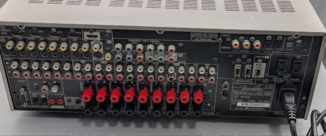 Denon Av Amplifier Avc-2809