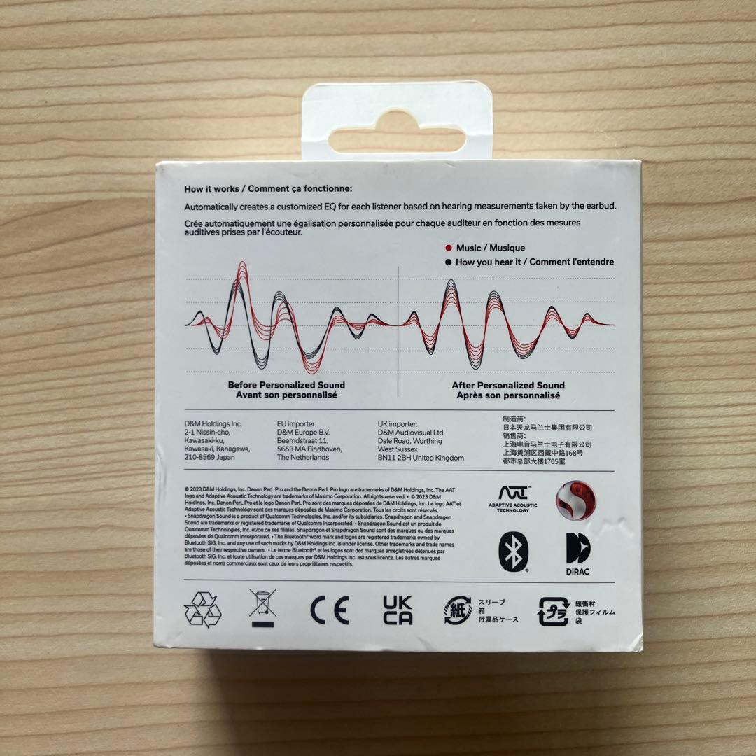 Denon Wireless Earphones Perl Pro Ah-C15Pl