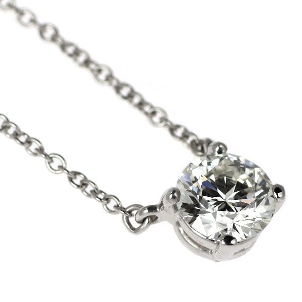 Tiffany Necklace Pt950 0.707Ct I Vs2 Exhc