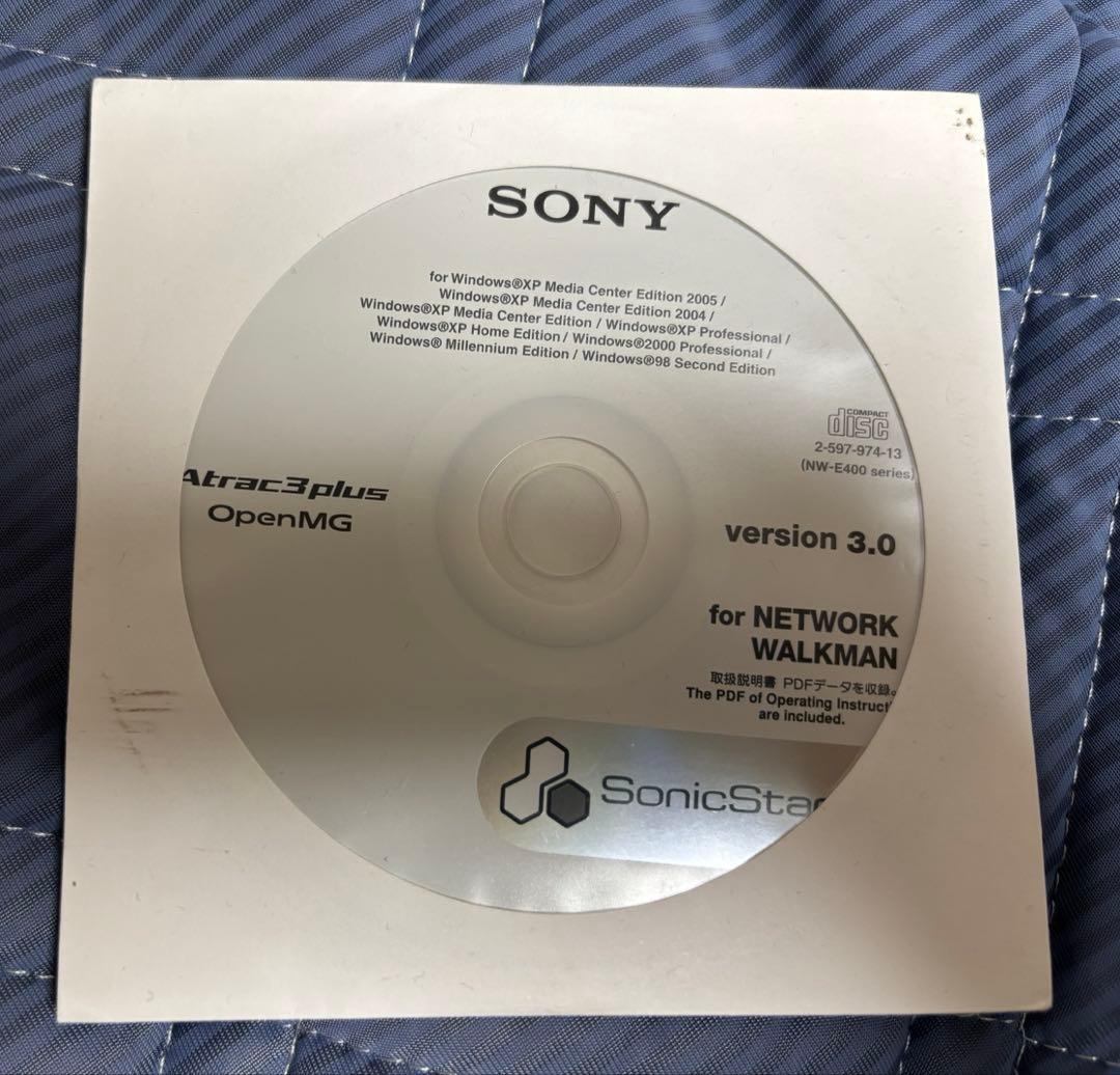 Sony Digital Audio Players Walkman Nw-E407 Cd-Rom
