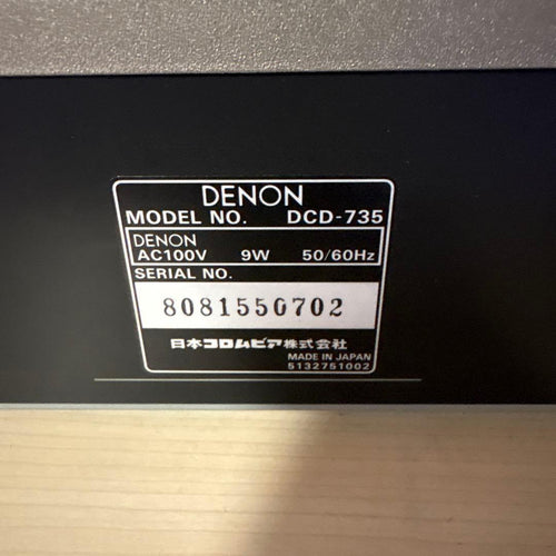Denon Cd Sacd Players Dcd-735