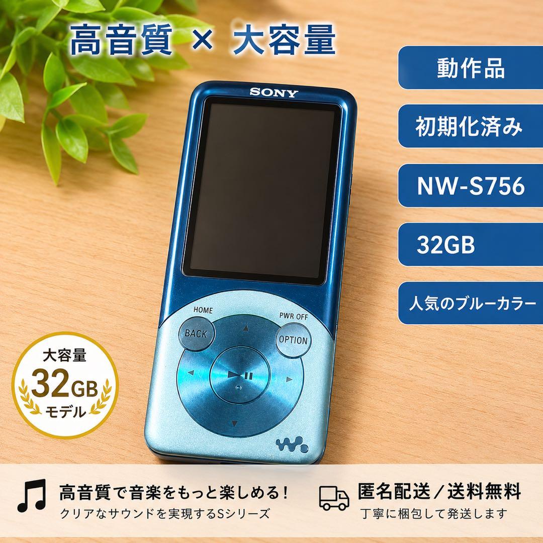 Sony Digital Audio Players Walkman Nw-S756 32Gb