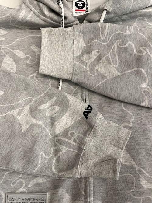Aape By A Bathing Ape Hoodie Now Zip Up Camouflage Aapswmb326Xan Xl 101Mt-6393
