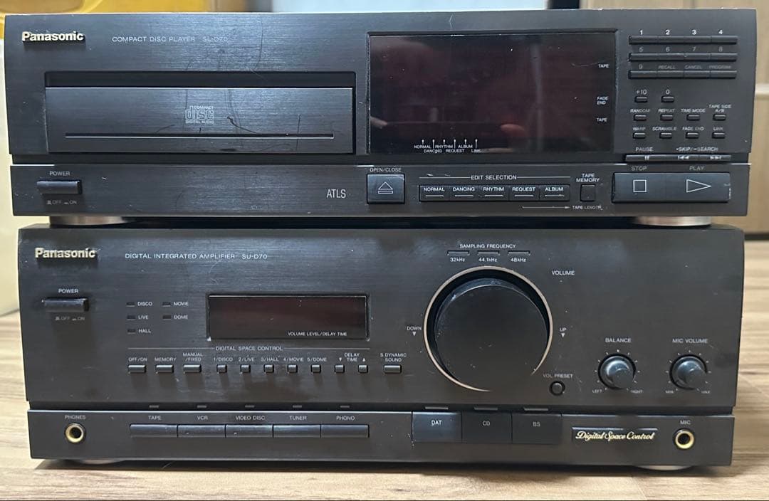 Panasonic Cd Md Cassette Deck Panasonic-Model Sl-D70-K Su-D70-K