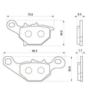 Others (Daytona) V125/G/S(05-13) 110(15-18) 73138 No:47