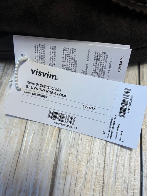 Visvim Moccasins Boat Shoes Beuys Trekker-Folk Us9.5