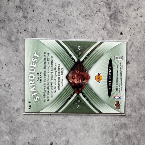 Upper Deck Nba Kobe Bryant Starquest Card