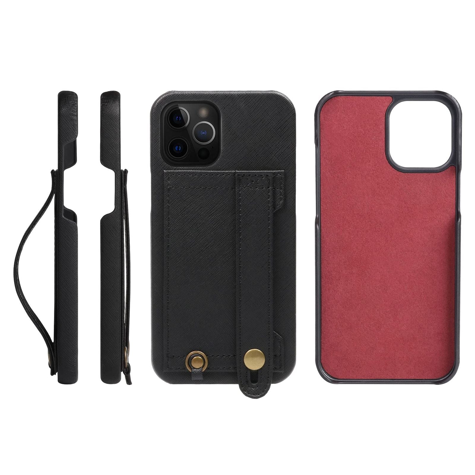 Others [Hanatora] Iphone13 Pro Max Handy Pu H6-13Promax-Black Black