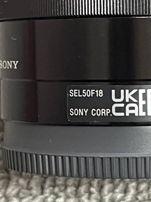 Sony Prime Lenses Sel50F18 E F1.8 Oss