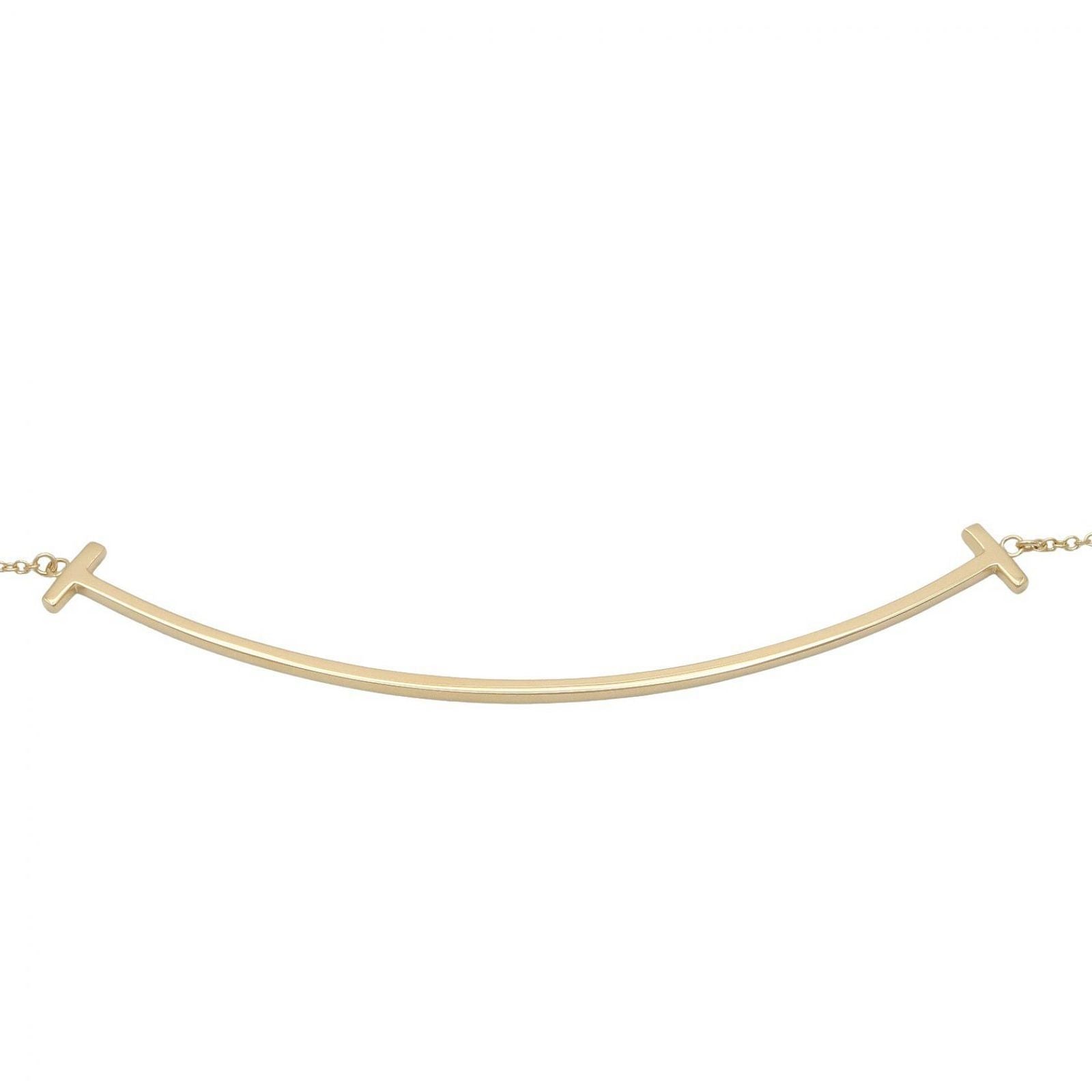 Tiffany Necklace Co T 40/45.5Cm K18 Used A