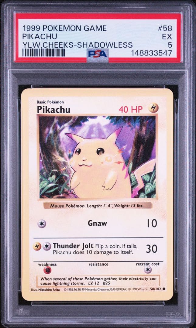 Pok Mon Trading Card Game Pikachu Shadowless Psa