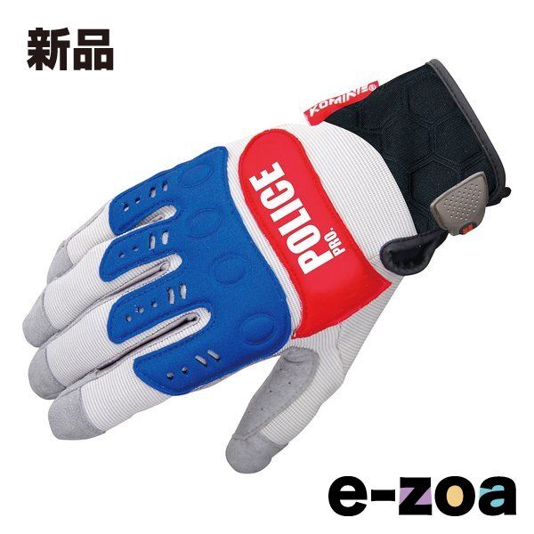 Komine Gloves Gk-134Iglv Pro Ex Gry/Red Police Xl 06-134P/Gry/Rd/X (2478290) Red