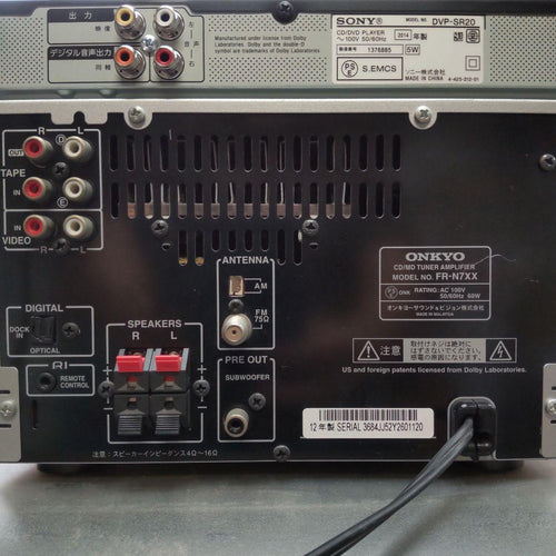Onkyo Mini Component Systems Cd/Usb/Md/Dvd/Fm/Am Sony