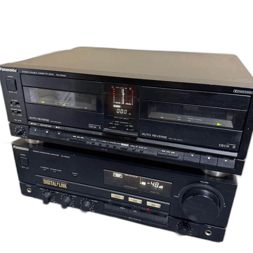 Cd Md Cassette Deck Panasonic Su-D5500 Rs-D5500