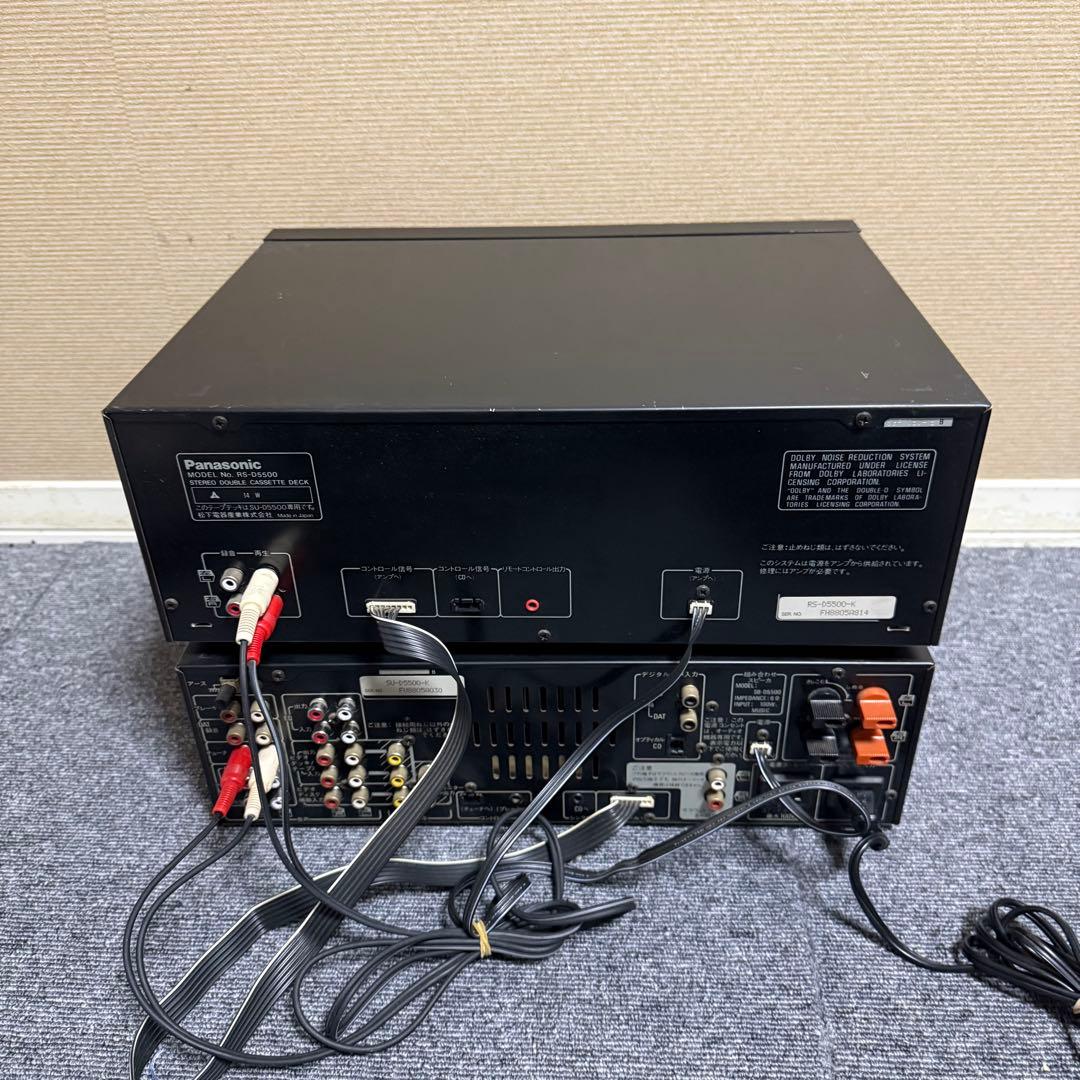 Cd Md Cassette Deck Panasonic Su-D5500 Rs-D5500