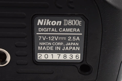 Nikon Digital Slr 610 D800E #1784