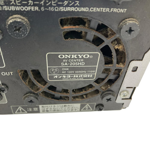 Onkyo Av Amplifier 186000 Sa-205Hd