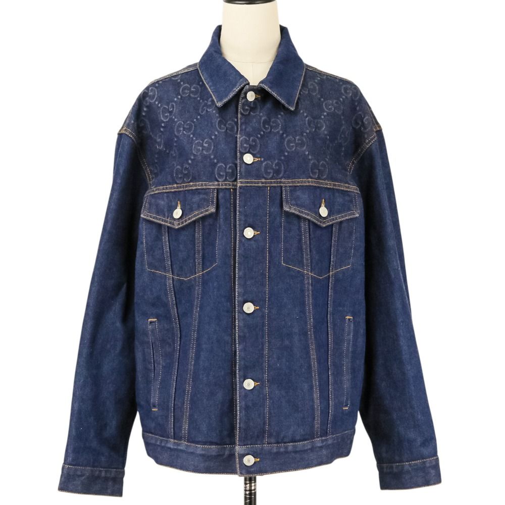 Gucci G Jean Denim Jacket Gg 771450 Used