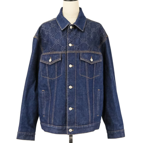Gucci G Jean Denim Jacket Gg 771450 Used