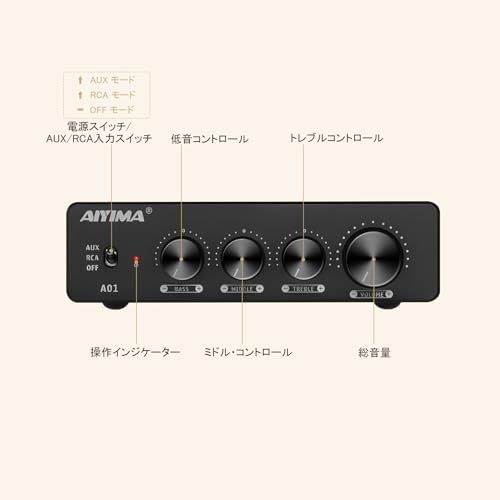 Others Aiyima A01 2.0/2.1 100W*2 Rca&Aux Tpa3116D2*2+Ne5532Dr*3 D 52Cea744