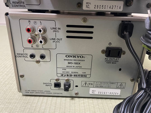 Onkyo Mini -Component Cr-185X Md-185X