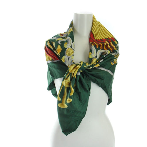 Hermes Bandana Scarf Orgauphone Et Autres Mecaniques 90 Gy17 /Mq Oh