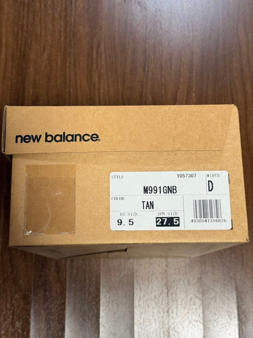 Sneakers New Balance M991Gnb D Width Tan(