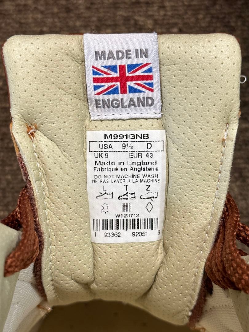 Sneakers New Balance M991Gnb D Width Tan(