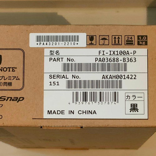 Fujitsu Scanner Scansnap Ix100
