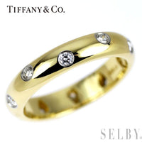 Tiffany Ring K18Yg/ Pt950