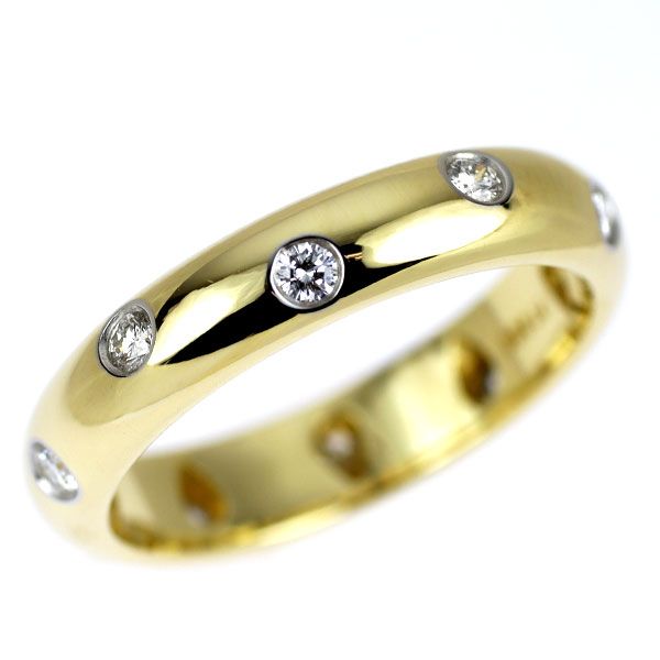 Tiffany Ring K18Yg/ Pt950