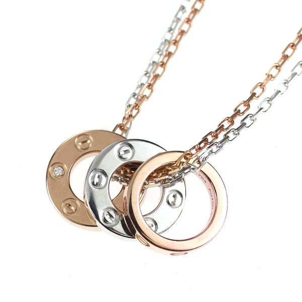 Cartier Necklace K18Wg/Pg