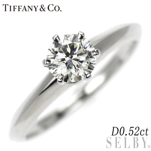 Tiffany Ring Pt950 0.52Ct