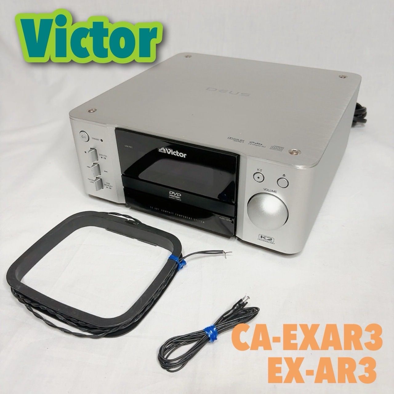 Victor Cd Md Cassette Deck Ca-Exar3 Usb Fm