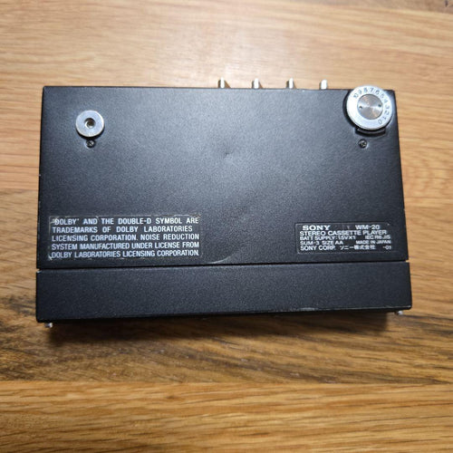 Sony Cassette Player Wm-20 Walkman