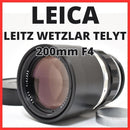 Leica Slr Camera (Film) D03[7571]7 Leitz Wetzlar Telyt F4