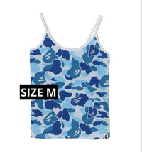 Abathing Ape Tanktops, ärmellos, Bape Abc Camo Camisole, Blau, M