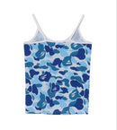 Abathing Ape Tanktops, ärmellos, Bape Abc Camo Camisole, Blau, M