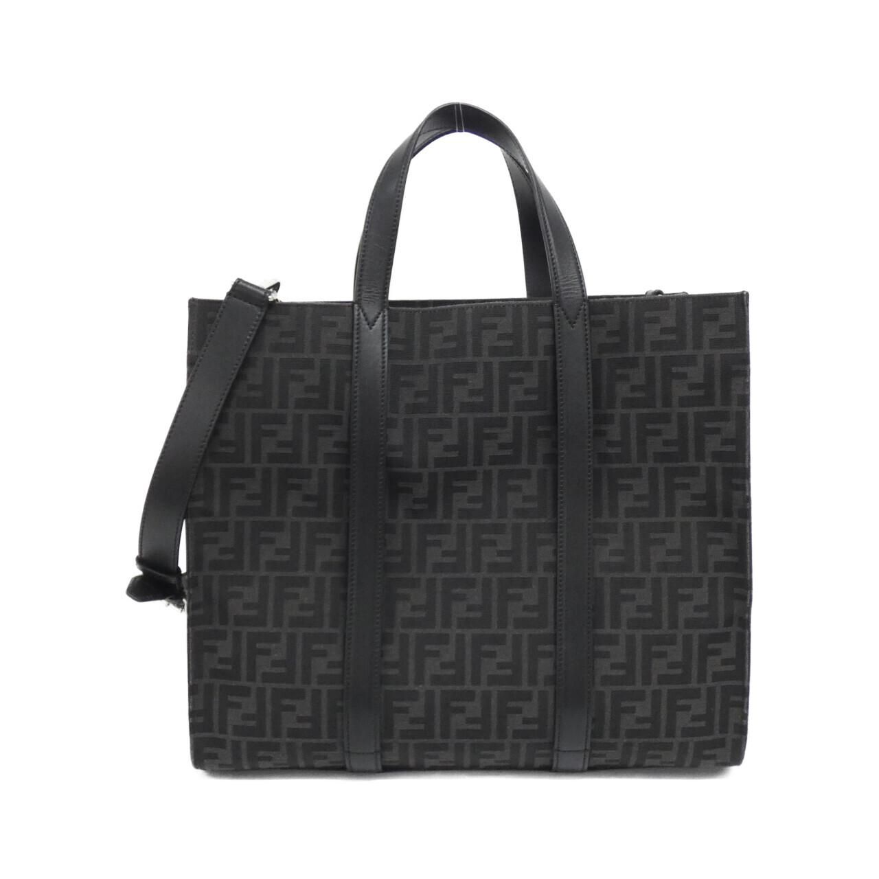 Fendi Handbag 7Va390 Ag0M F0Npn/Asfalto+Nero( Silver(