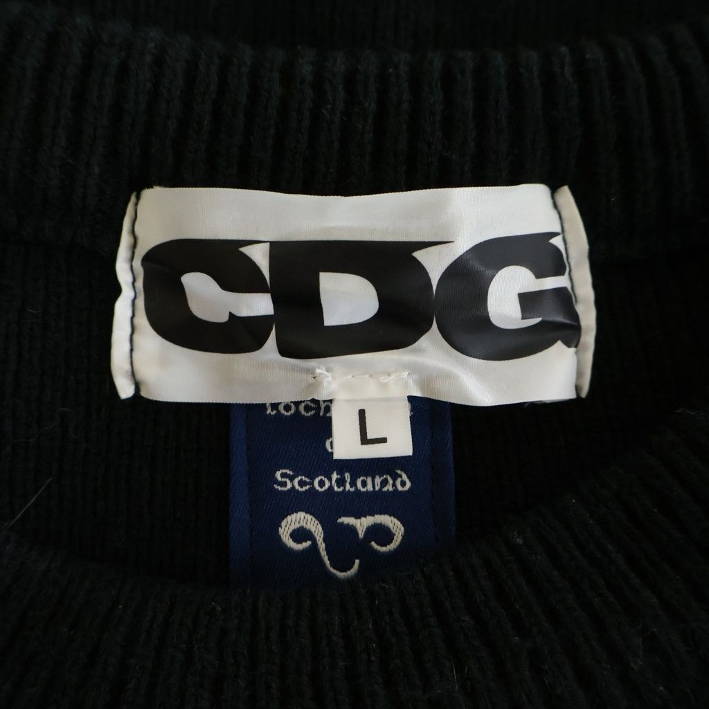 Knit Sweater Comme Des Garcons Cdg Lochaven Of Scotland Side Slit Sz-N005