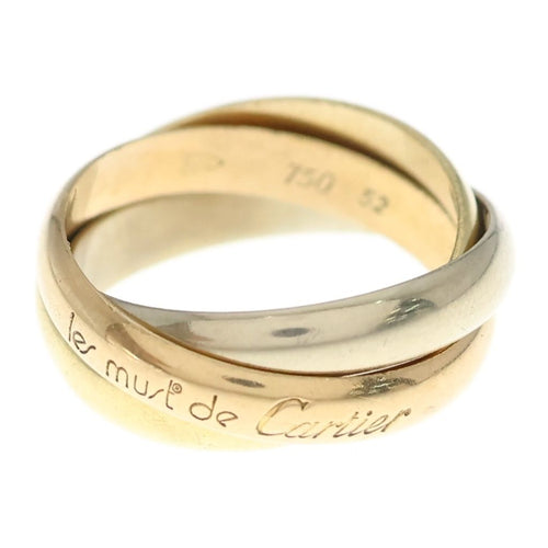 Cartier Ring 750Yg/Pg/Wg #52