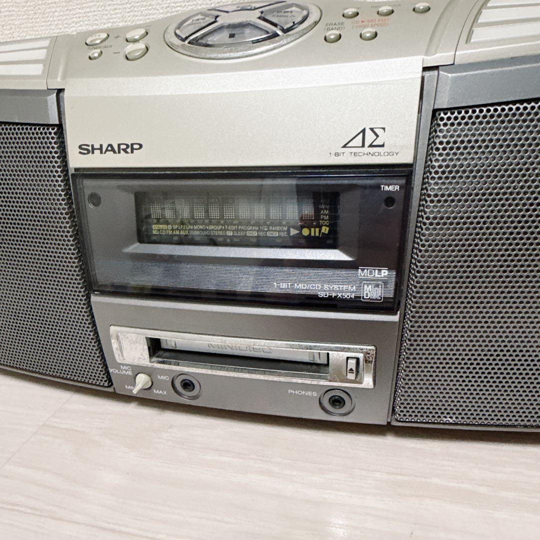 Sharp Cd Md Cassette Deck 2641 Sd-Fx504