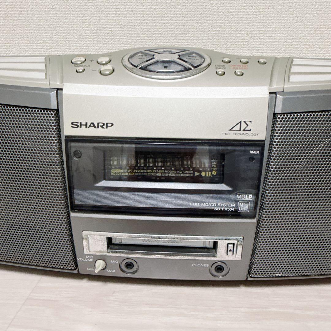 Sharp Cd Md Cassette Deck 2641 Sd-Fx504