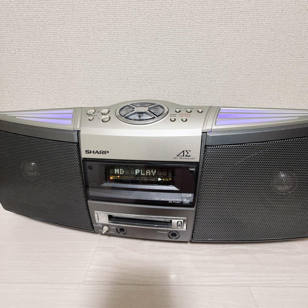 Sharp Cd Md Cassette Deck 2641 Sd-Fx504