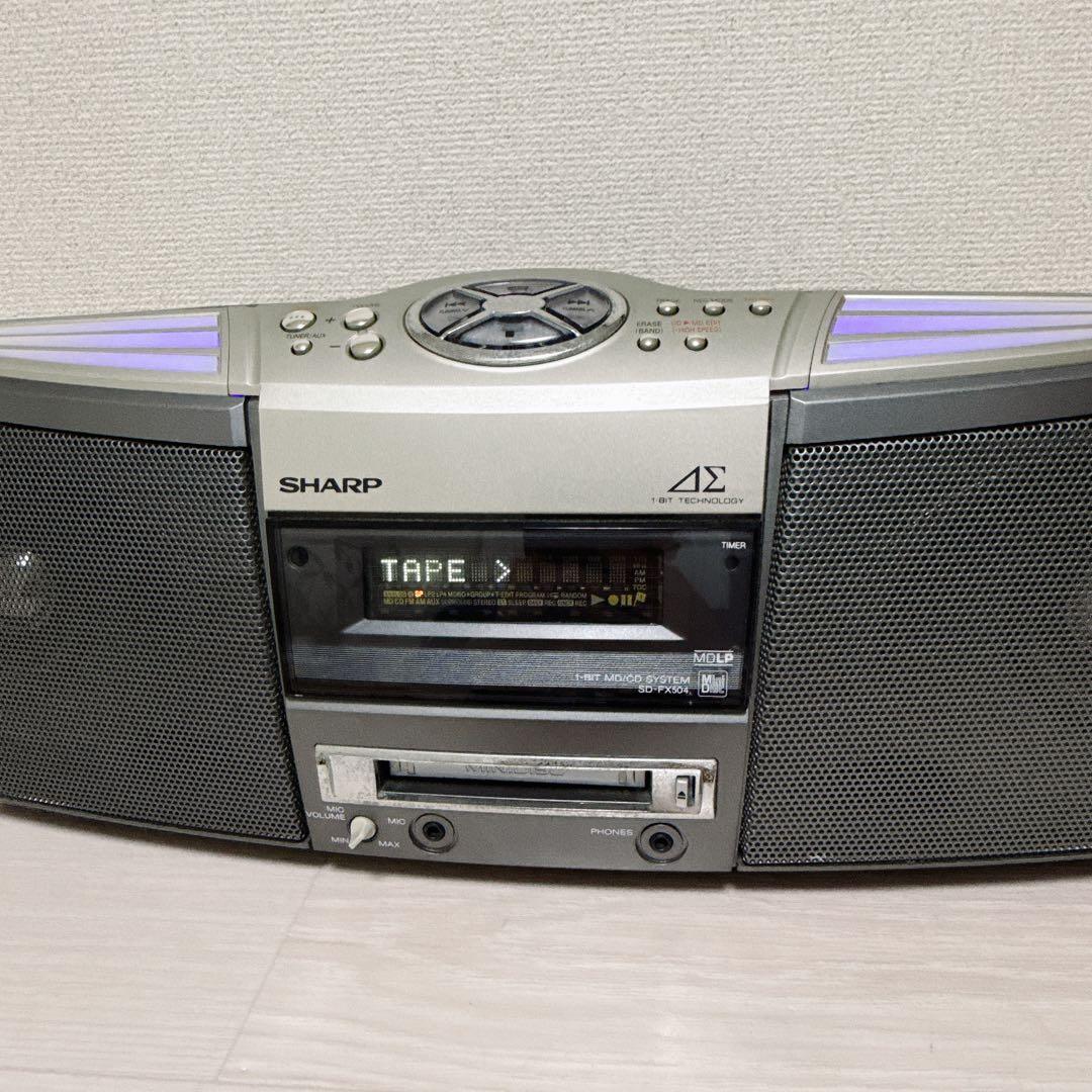 Sharp Cd Md Cassette Deck 2641 Sd-Fx504
