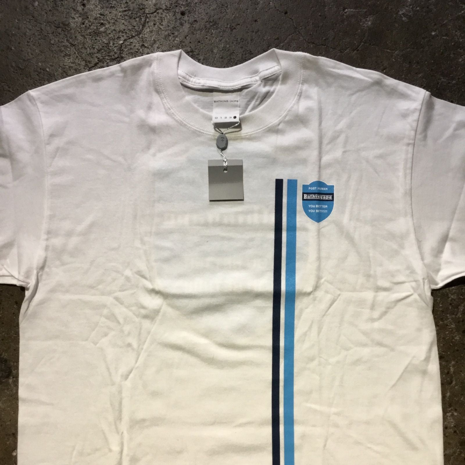 A Bathing Ape T -Shirt Number (N)Ine Dead Stock Post Human Print T-Shirt Xl