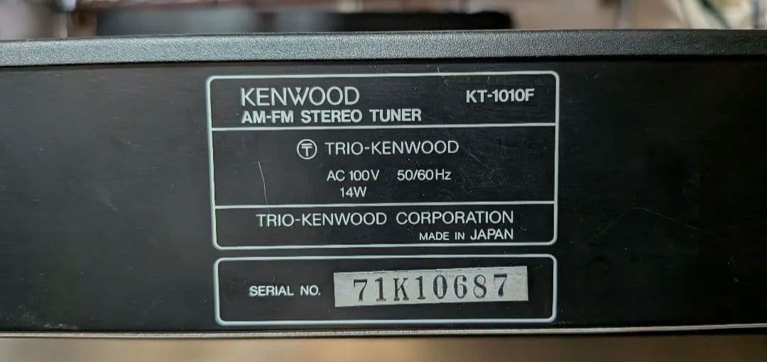 Kenwood Radio Tuner Kt-1010F Am-Fm