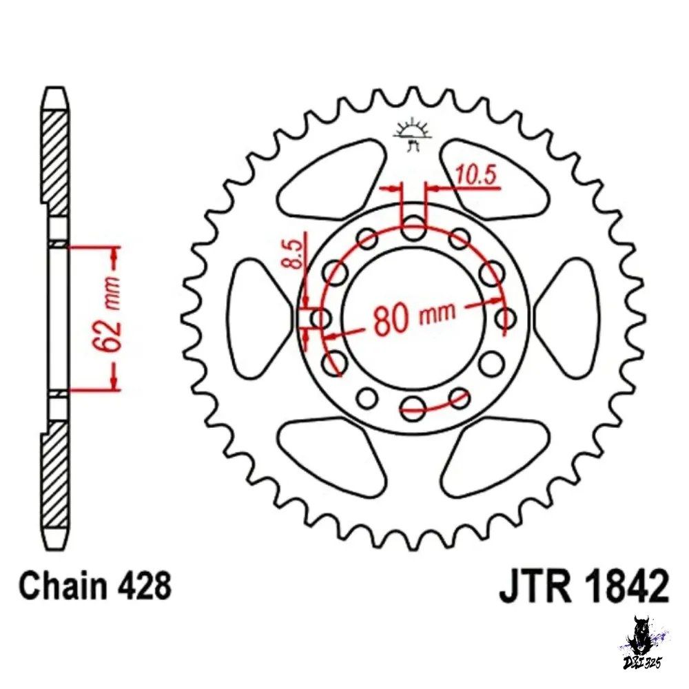Others Dt125F/Dt175/Tw200/Yz80 45T